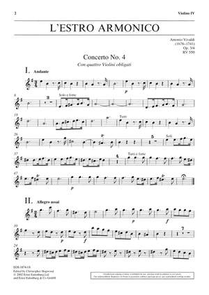 Vivaldi: L'Estro Armonico op. 3/4 RV 550