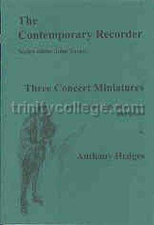 Hedges: Three Concert Miniatures for recorder and piano