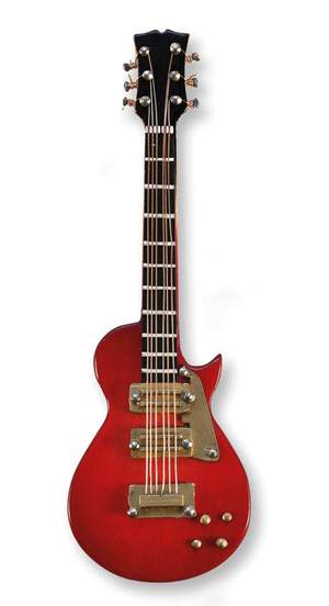 Electric Guitar red/gold magnetic