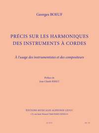 Boeuf: Précis sur les harmoniques des instrument à cordes