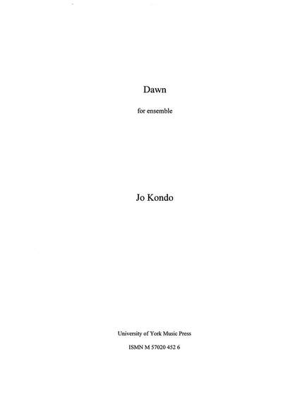 Jo Kondo: Dawn
