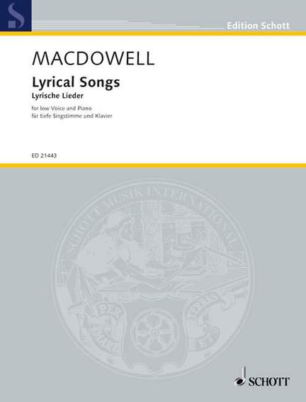 MacDowell, E: Lyrische Lieder