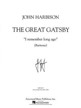 Harbison: I Remember Long Ago