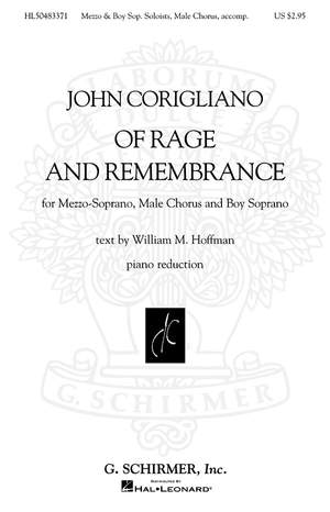 John Corigliano: Of Rage and Remembrance
