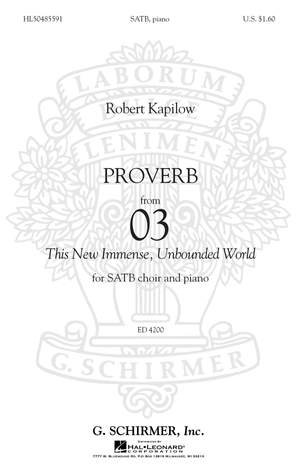 Robert Kapilow: Proverb