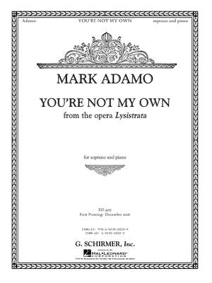 Mark Adamo: You're Not My Own from the opera Lysistrata