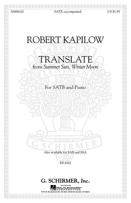 Robert Kapilow: Translate