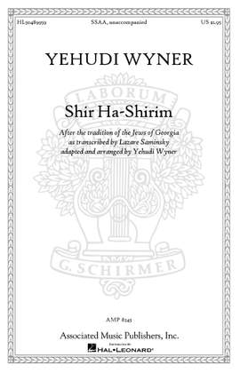 Yehudi Wyner: Shir Ha-Shirim