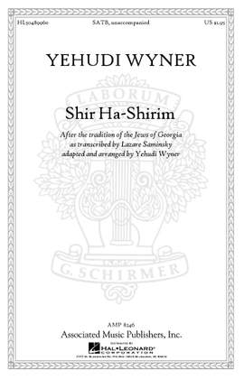 Yehudi Wyner: Shir Ha-Shirim