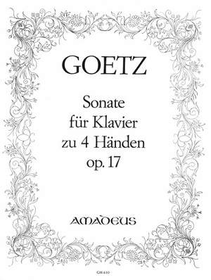 Goetz, H: Sonata G minor op. 17