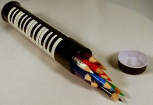 12 Colour Pencils In Keyboard Tin