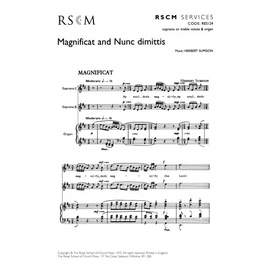 Sumsion: Magnificat and Nunc dimittis in D (Trebles)
