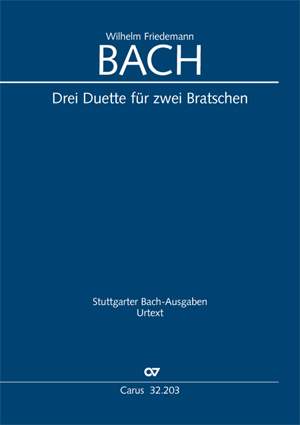 Bach WF: 3 Duets (2 Player's Scores)