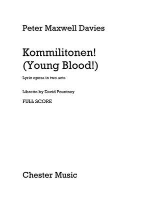 Peter Maxwell Davies: Kommilitonen! (Young Blood!) - Full Score