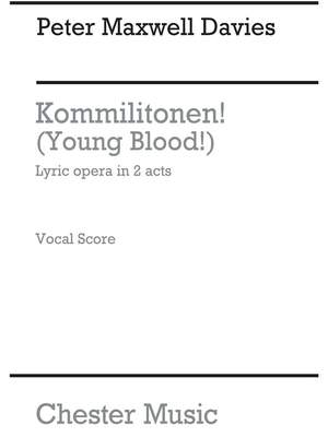 Peter Maxwell Davies: Kommilitonen! (Young Blood!) - Vocal Score