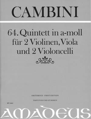 Cambini, G G: 64. Quintet