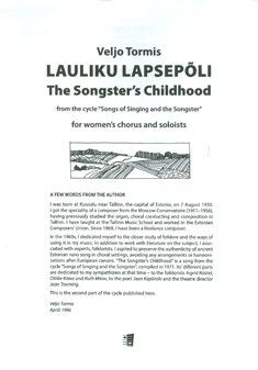 Tormis, V: Lauliku Lapsepoli