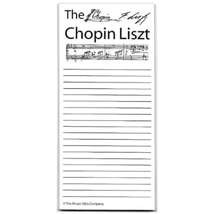 Notepad Chopin Liszt