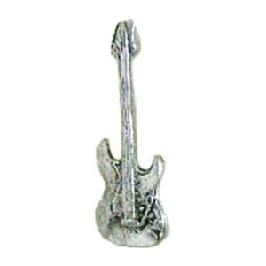 Pewter Pin Badge Electric Guitar (S Style)