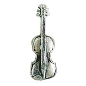 Pewter Pin Badge Violin