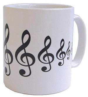 Mug Treble Clefs Earthenware