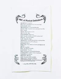 ABC of Musical Definitions Tea Towel