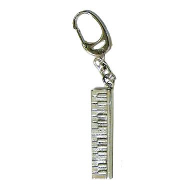 Keyring Pewter Keyboard