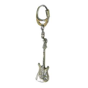 Keyring Pewter Electric Guitar (S Style)
