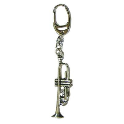 Keyring Pewter Trumpet