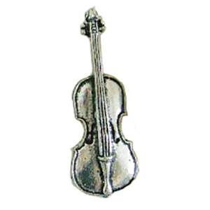 Pewter Pin Badge Cello
