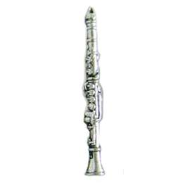 Pewter Pin Badge Clarinet