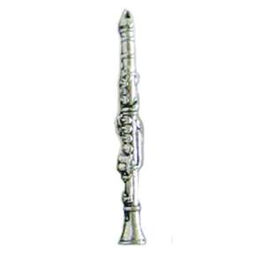 Pewter Pin Badge Clarinet