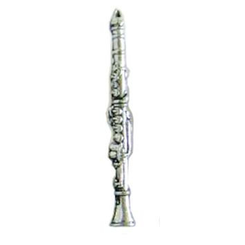 Pewter Pin Badge Clarinet