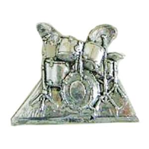 Pewter Pin Badge Drum Set