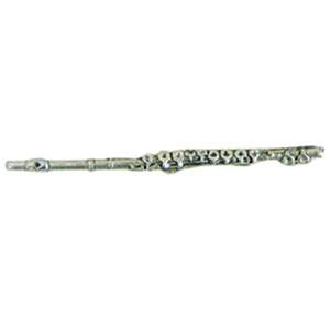 Pewter Pin Badge Flute
