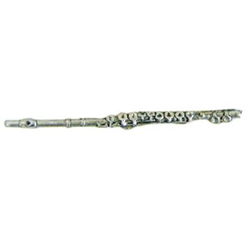 Pewter Pin Badge Flute