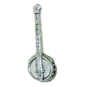 Pewter Pin Badge Banjo