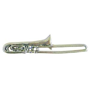 Pewter Pin Badge Trombone