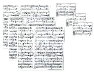 Gift Wrap Pack Mozart Manuscript White