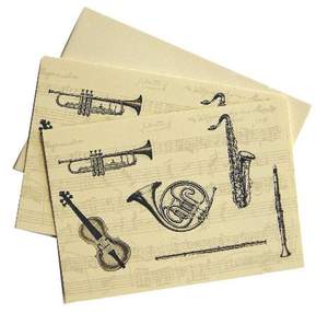 Classical Instruments Boxed Stationery