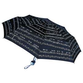 Umbrella Singin' in the Rain Black Mini