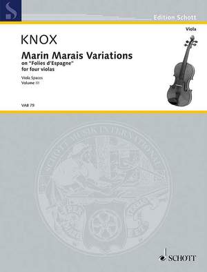 Knox, G: Marin Marais Variations Vol. III