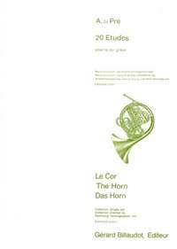 de Pre: 20 Études pour le Cor grave