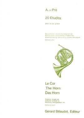 de Pre: 20 Études pour le Cor grave