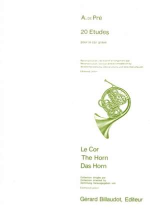 de Pre: 20 Études pour le Cor grave