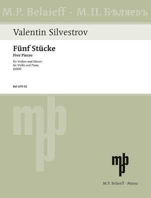 Silvestrov, V: Melodien der Augenblicke - Zyklus I