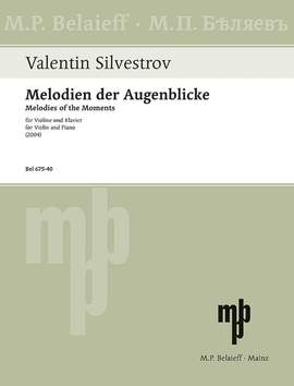 Silvestrov, V: Melodien der Augenblicke - Zyklus IV