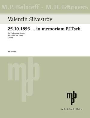 Silvestrov, V: Melodien der Augenblicke - Zyklus VI