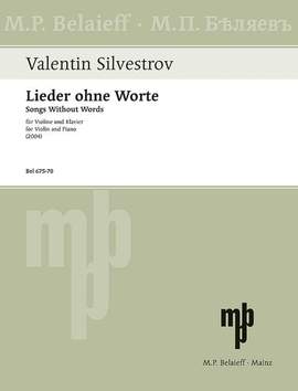 Silvestrov, V: Songs without Words