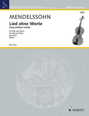 Mendelssohn: Song without words op. 30/3